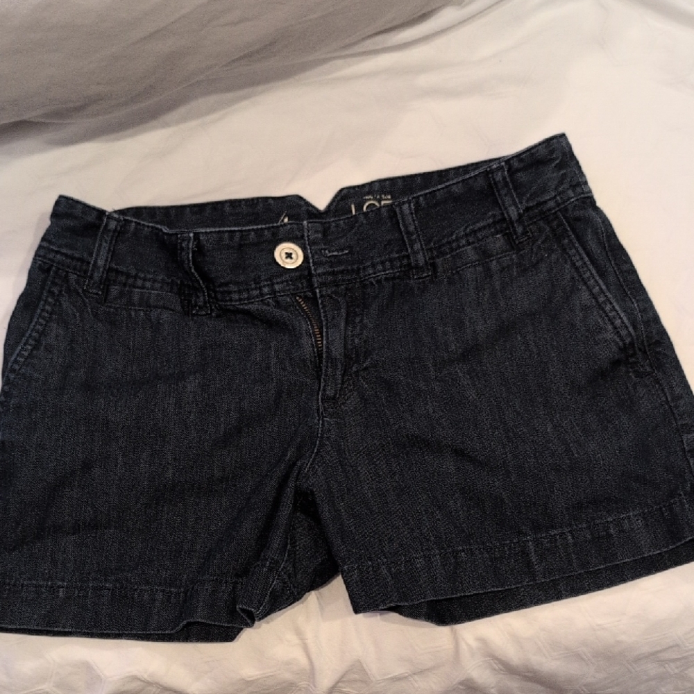 LOFT Dark Denim Jean Shorts